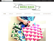 Tablet Screenshot of herobags.com